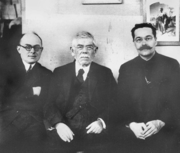 Image - Yarema Aizenshtok, Dmytro Bahalii, and Serhii Pylypenko.