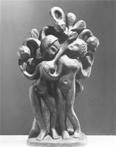 Image -- Alexander Archipenko: Adam and Eve (1908)