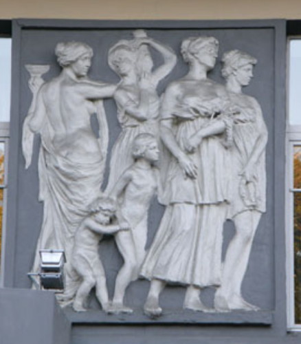 Image -- Fedir Balavensky: Triumph of Phryne (bas relief fragment).