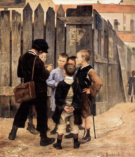 Image -- Maria Bashkirtseva: Meeting (1884).