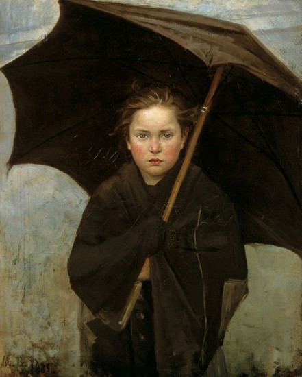 Image -- Maria Bashkirtseva: An Umbrella (1883).