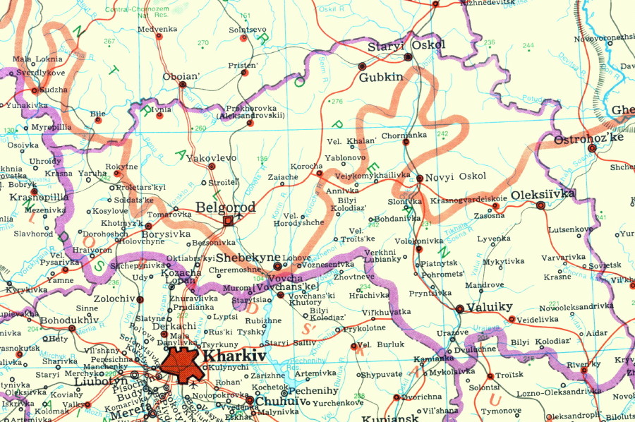 Image - Map of Belgorod oblast