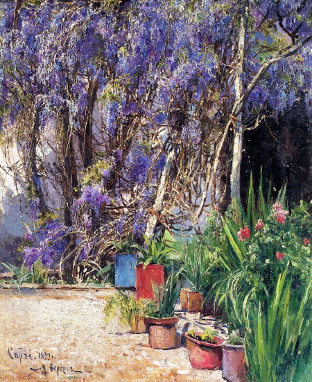 Image -- Mykhailo Berkos: Capri (1899).