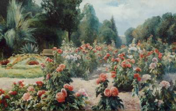 Image -- Mykhailo Berkos: Roses (1898).