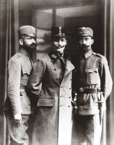 Image - Ivan Bobersky, Mykhailo Voloshyn, and Lonhyn Tsehelsky (1918).