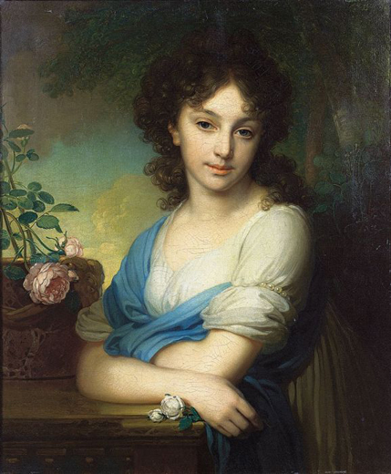 Image - Volodymyr Borovykovsky: Portrait of Elena Naruishkina.