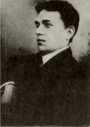 Image -- Amvrosii Buchma as a young actor of the Ruska Besida theatre.