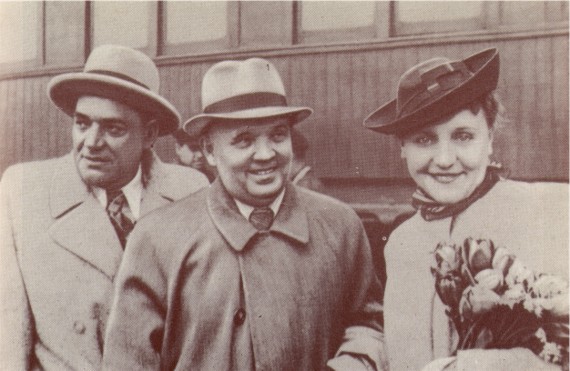 Image - Amvrosii Buchma, Hnat Yura, and Nataliia Uzhvii (Moscow, 1941).