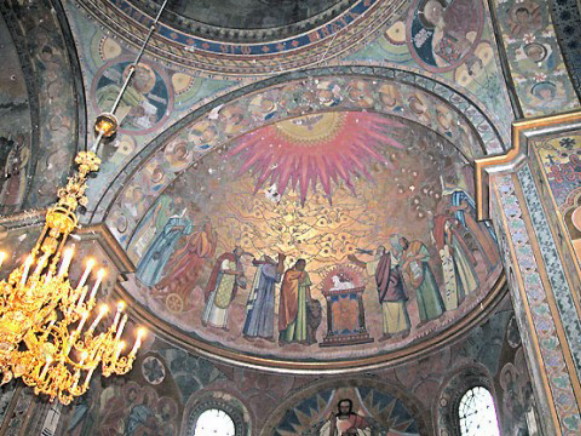 Image - Yuliian Butsmaniuk: frescos In Church of Christ in Zhovkva.