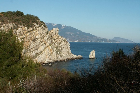 Image -- The Black Sea shore near Hurzuf.