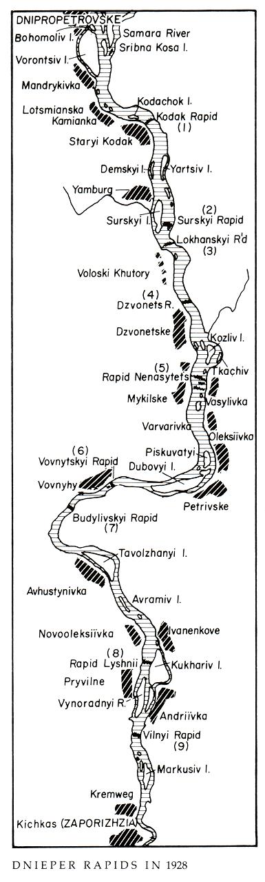 Image - Map of Dnieper Rapids