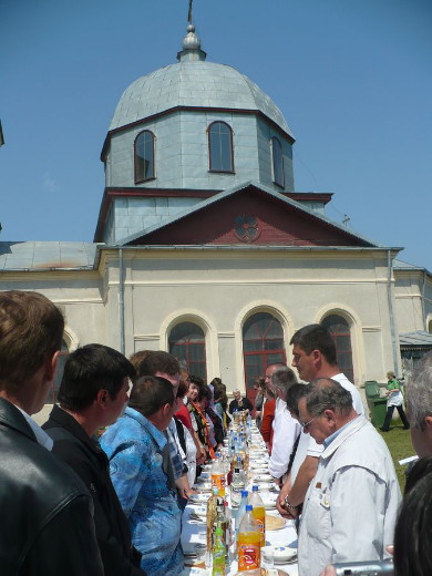 Image -- A Ukrainian church holiday in Dobrudja, Romania.