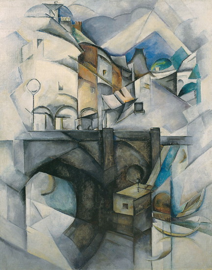Image -- Alexandra Ekster: The Bridge (1914).