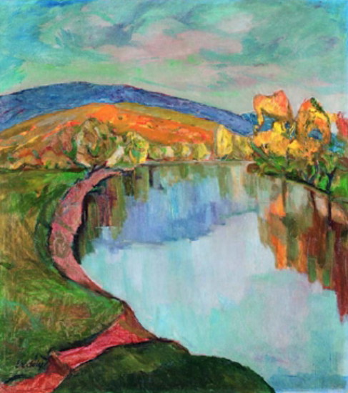 Image - Adalbert Erdeli: A Carpathian Lake (1930).