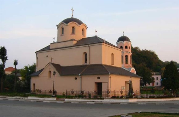 Image -- The Nativity Church (built in the 14th century and restored in 1825) in Halych.