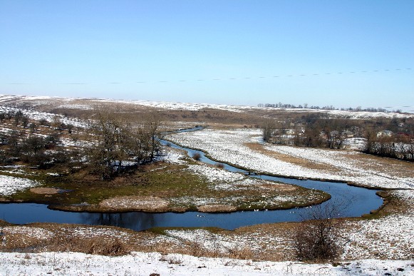 Image -- The Hnizna River in Ternopil oblast.
