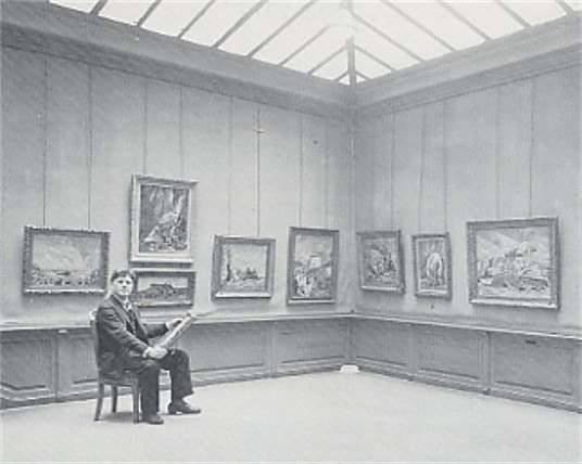 Image - Oleksa Hryshchenko's exhibit at the Galerie Druet in Paris (1933).