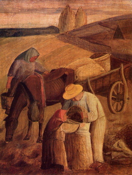 Image - Kyrylo Hvozdyk: Peasants in the Field (1929).