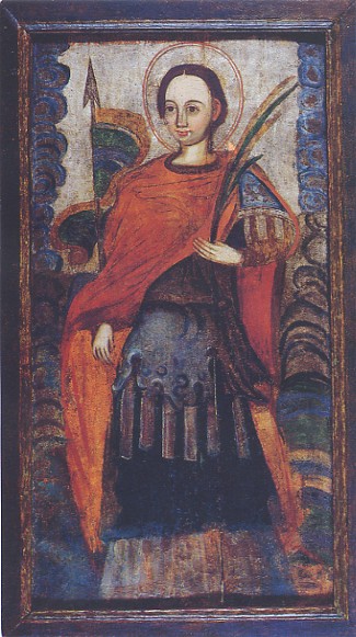 Image -- Icon of Saint George (late 17th-century, Podillia).