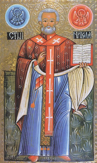 Image -- Icon of Saint Nicholas (last quarter of the 16th-century, Galicia).