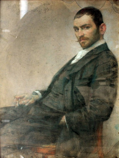 Image - Mykola Ivasiuk: Portrait of Artist Stanislaw Janowski (1894).