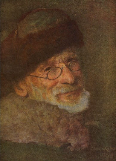 Image -- Ivan Izhakevych: Self-portrait (1950).