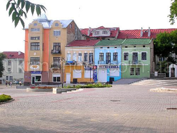 Image -- Kalush city center.