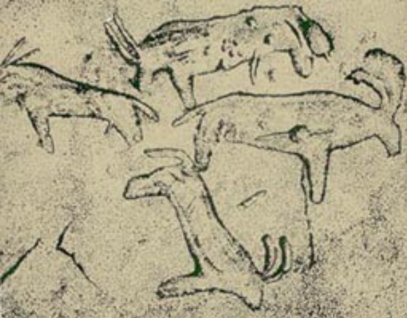 Image -- Prehistoric petroglyphs in the Kamiana Molyla.