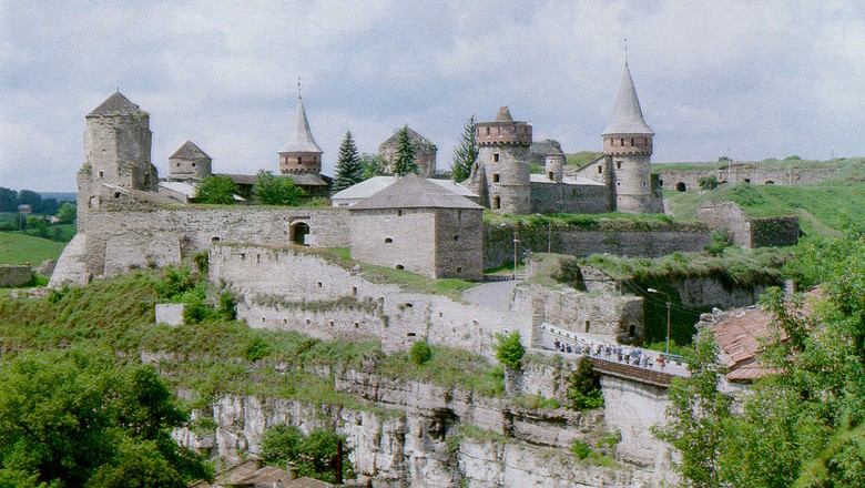 Image - View of the Kamianets-Podilskyi fortress.