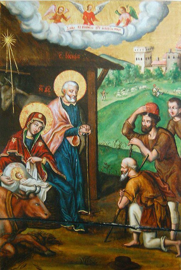 Image - Yov Kondzelevych: Nativity icon.