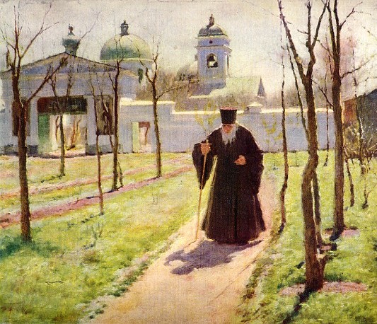 Image -- Kyriak Kostandi: Early Spring (1892).