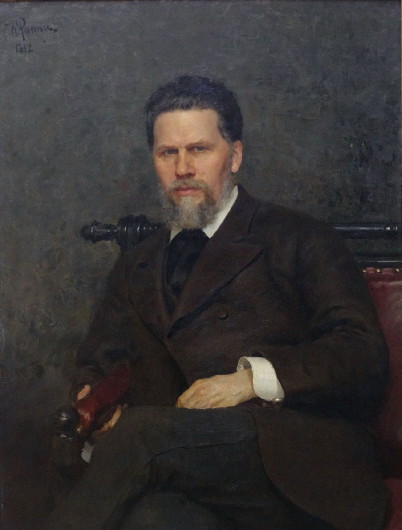 Image - Ilia Repin: portrait of Ivan Kramskoi (1882).