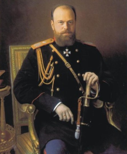 Image - A portrait of Tsar Aleksandr III by Ivan Kramskoi.