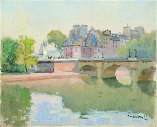 Image -- Mykola Krychevsky: Paris (1961).