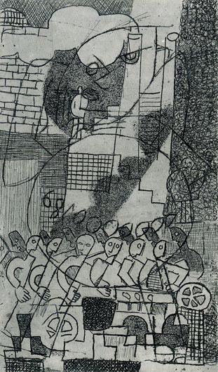 Image -- Leopold Levytsky: Conveyer (1933).