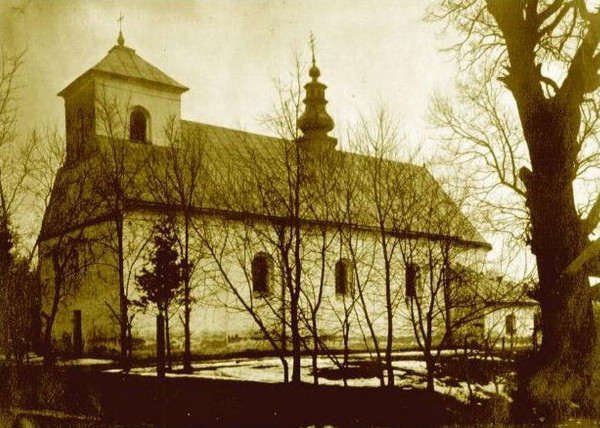 Image -- Lisko (Lesko): Saint Nicholas Greek Catholic Church (built in 1837, dismantled by Polish authorities in 1962).