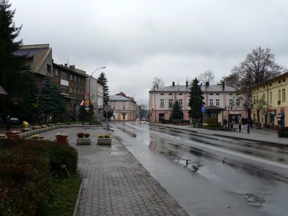 Image -- Lisko (Lesko): Market Square.