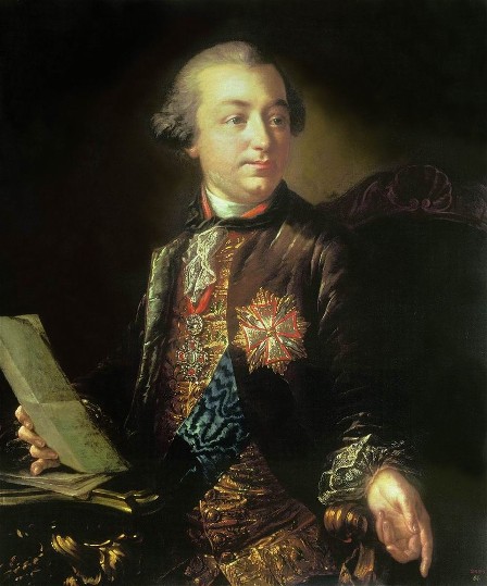 Image - Antin Losenko: Portrait of I. Shuvalov (late 1750s).