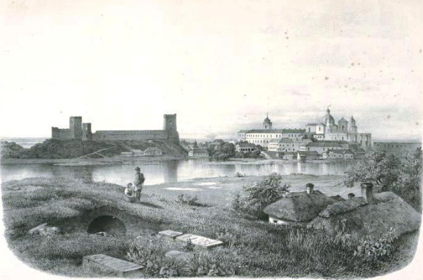 Image - The Lutsk castle on 1850 engraving.