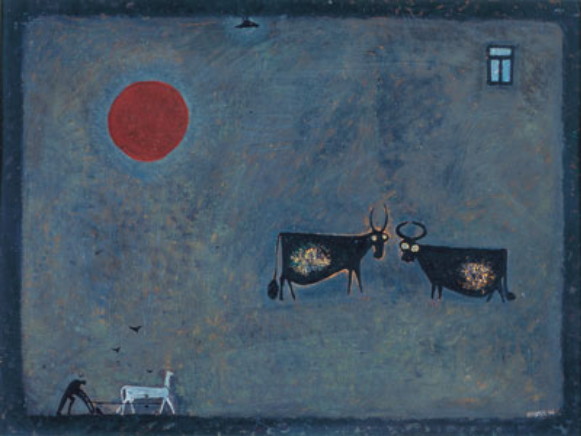 Image -- Ivan Marchuk: The Steppe All Around (1965).