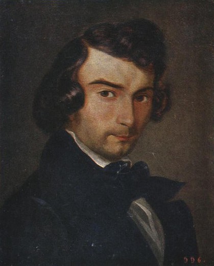 Image -- Apollon Mokrytsky: Selfportrait (1835-36).