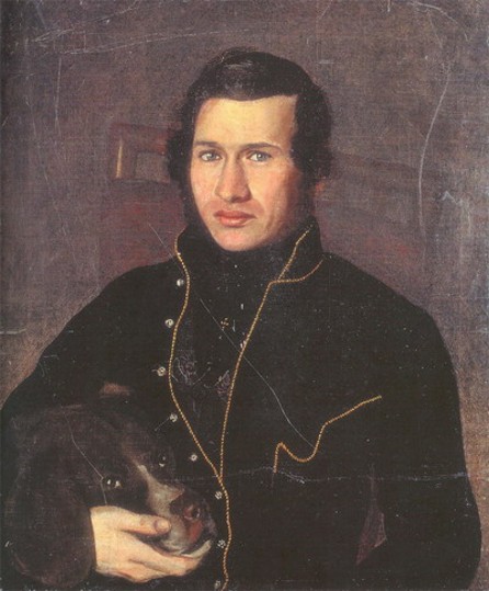 Image - Apollon Mokrytsky: Portrait of Yevhen Hrebinka (1833).