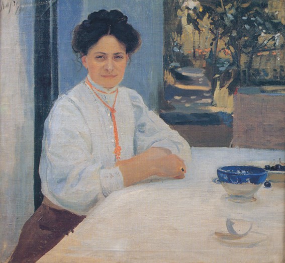 Image -- Oleksander Murashko: Portrait of Margareta Murashko (1909).