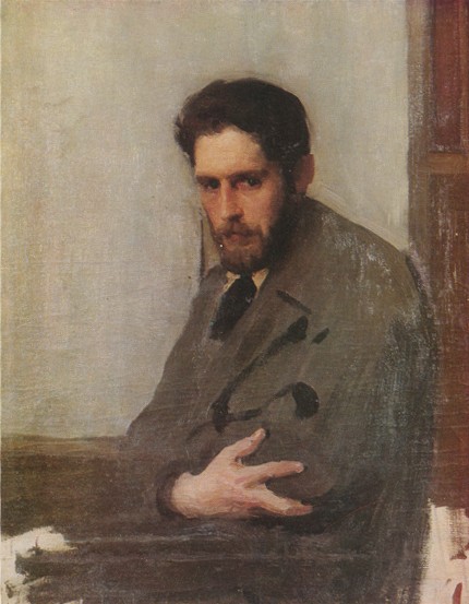 Image -- Oleksander Murashko: Portrait of Hryhorii Tsyss (1890s).