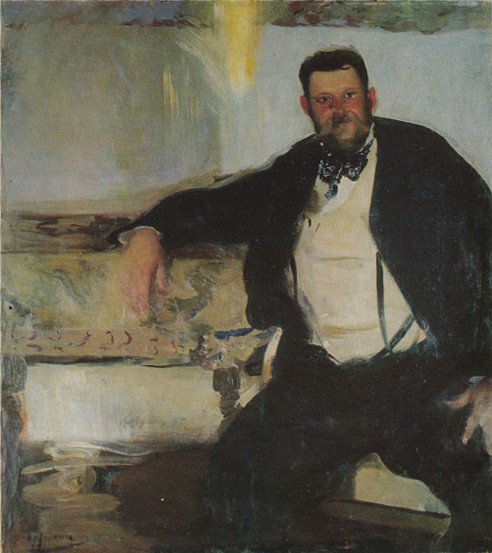 Image -- Oleksander Murashko: Portrait of Jan Stanislawski (1906).