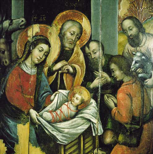 Image -- Nativity icon (18th century).