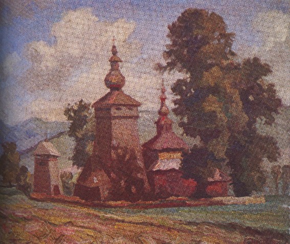 Image - Mykola Nedilko: Lemko Church (1943).