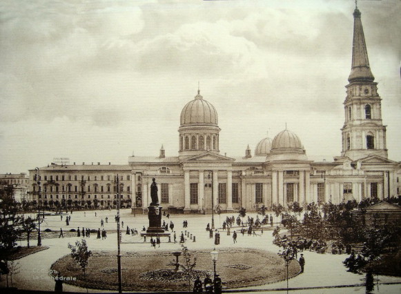 Image - Odesa: The Transfiguration Cathedral (19th-century view).