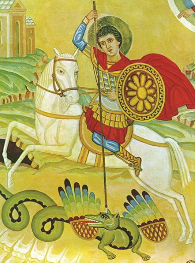 Image -- Mykhailo Osinchuk: Saint George icon.