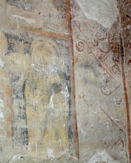 Image - Frescos in Saint Michael's Church (aka Yurii's Temple) in Oster (built in 1098). 